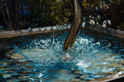 Close-up of rippled water