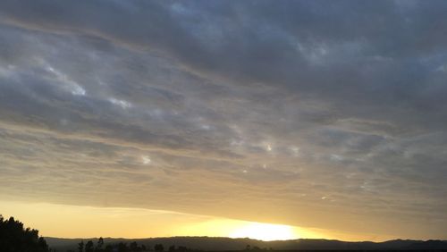 Scenic view of sky at night