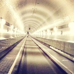 Underground walkway in subway