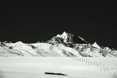 Snow covered mountains