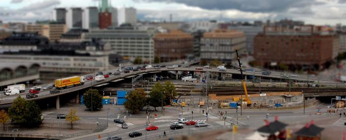 View of city street