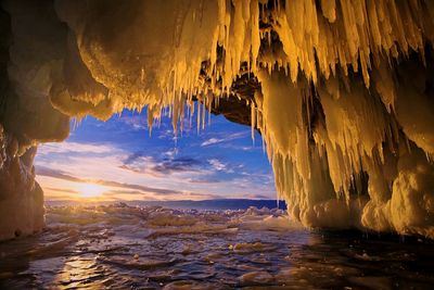 Panoramic view of cave