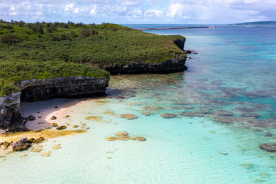 Scenic view of sea against sky