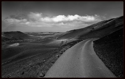 Road passing through mountains