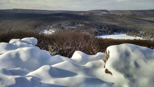 Scenic view of mountains