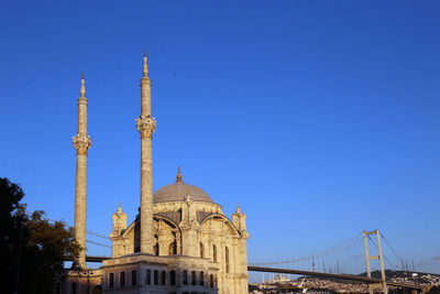 View of cathedral against blue sky