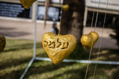 Close-up of heart shapes