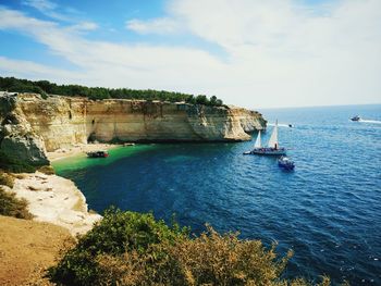 Scenic view of sea against sky