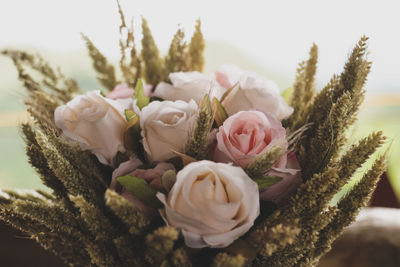 Close-up of rose bouquet