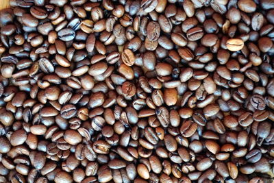 Full frame shot of coffee beans