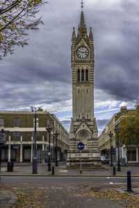 Low angle view of historic building against sky