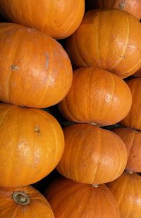 Full frame shot of pumpkins