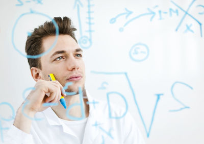 Male scientist working in laboratory