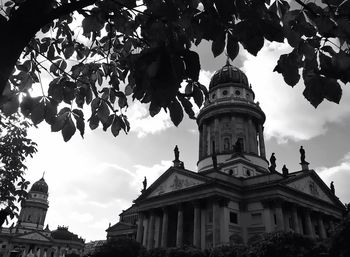 Low angle view of built structure against the sky