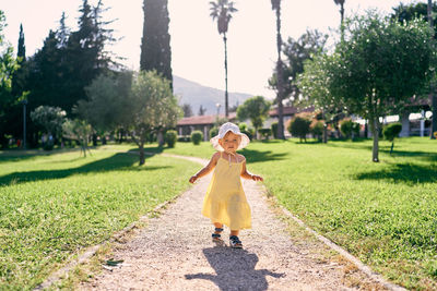 Full length of woman in park