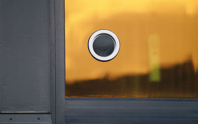 Close-up of yellow window 