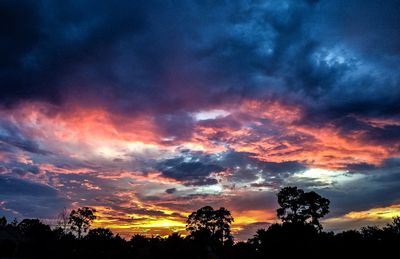 Low angle view of cloudy sky