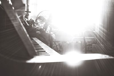 Sun shining through clouds