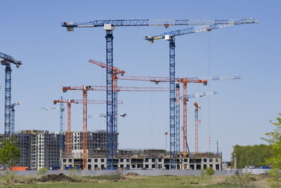 Cranes at harbor