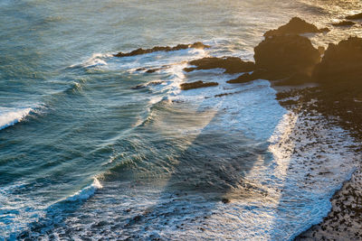 Scenic view of sea shore