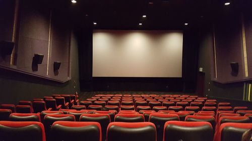 Empty seats in theater