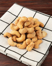 Close-up of food on table