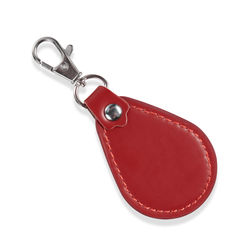 High angle view of red umbrella against white background