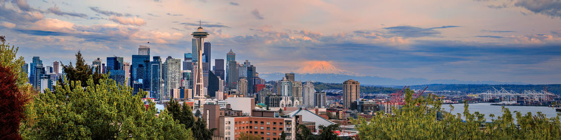 Cityscape against sky