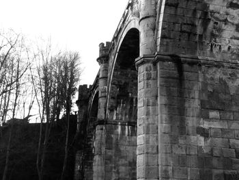 Low angle view of built structure against sky