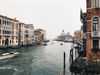 View of canal in old town