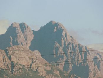 View of mountain range