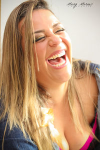 Close-up of smiling young woman