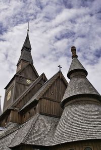 Low angle view of traditional building against sky