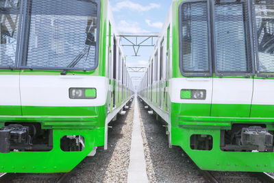 Train on railroad track