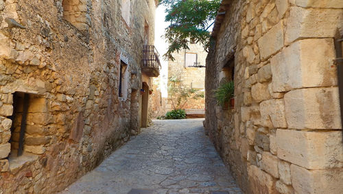 Narrow alley amidst buildings