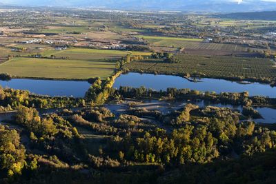 High angle view of landscape