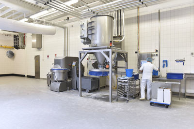 Interior of an industrial bakery