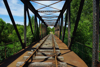 Footbridge over river