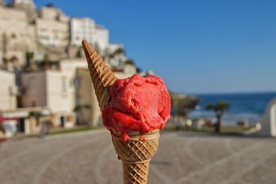 Close-up of ice cream