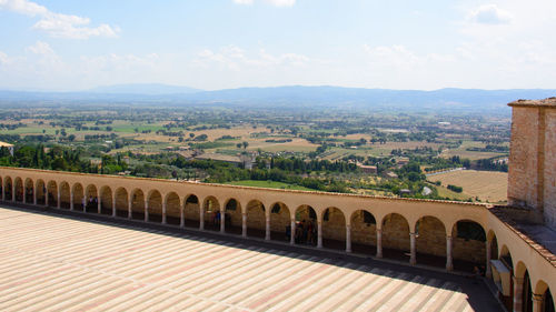 View of buildings in city against sky