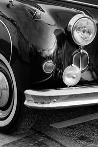 Close-up of vintage car