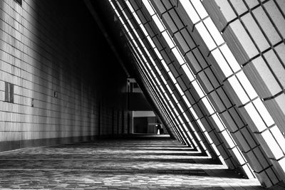 Empty corridor in building