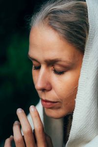 Close-up of young woman