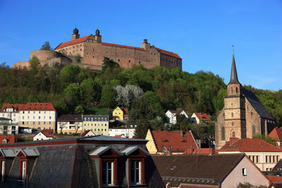 Buildings against sky in city