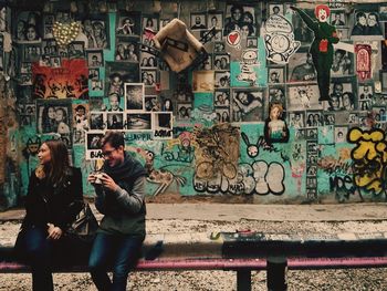 Graffiti on wall