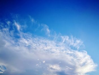 Low angle view of clouds in sky