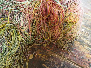 Close-up of fishing net