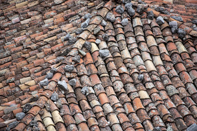 Full frame shot of roof tiles