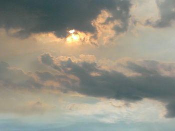 Low angle view of clouds in sky