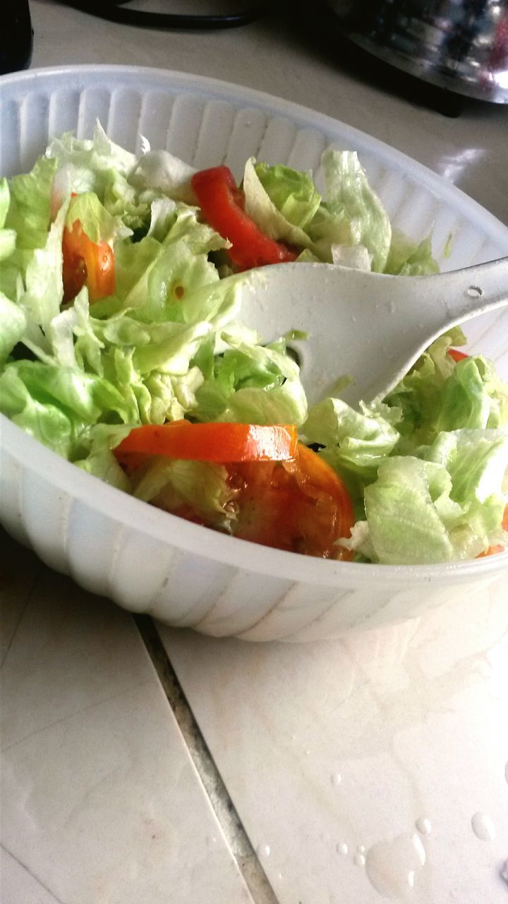 food and drink, food, freshness, indoors, healthy eating, ready-to-eat, vegetable, still life, plate, salad, close-up, meal, table, serving size, tomato, indulgence, high angle view, lettuce, no people, served